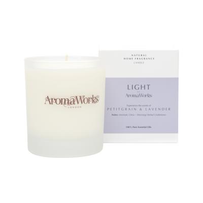 AromaWorks Light Candle Petitgrain & Lavender Medium 220g
